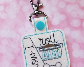 Aldi Quarter Keeper How I Roll Aldi Keychain Aldi Quarter Holder Cart Coin Key Fob