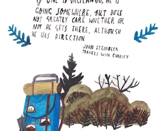 Vacilando (John Steinbeck) Postcard