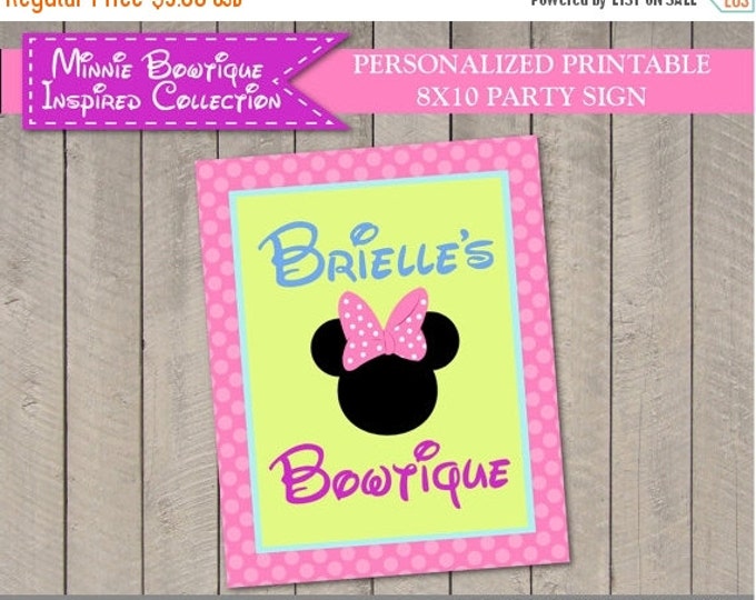 SALE PERSONALIZED Printable 8x10 Bowtique Sign / Personalized with Name / Bowtique Collection / Item #2218