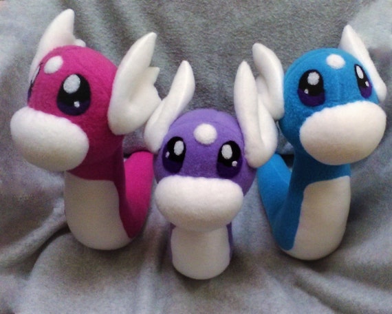 dragonite with dratini plush