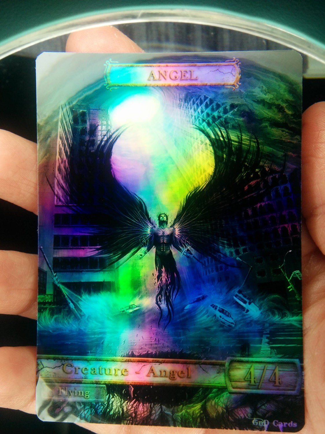 1x Angel 2 FOIL LAMINATED Custom Altered Tokens MTG for