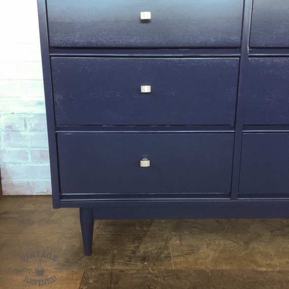 AVAILABLE Navy Painted MCM Dresser