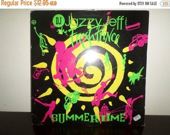Save 30% Today Vintage 1991 Vinyl Record DJ Jazzy Jeff & The Fresh Prince Summertime Excellent Condition 7819