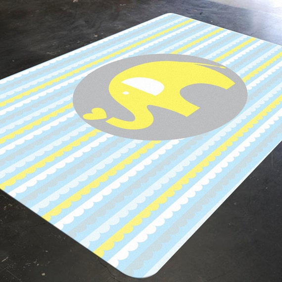 Elephant Nursery Rug Elephant Rug Elephant Nursery Decor