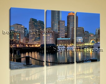 Boston Wall Art royal blue wall art | etsy Boston Wall Art royal blue wall art | etsy