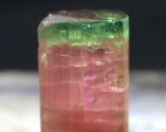 17 cts Terminated Natural Watermelon Tourmaline Crystal from Paprok Afghanistan - 16*11*07 mm