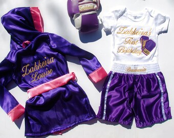 ULTIMATE Fighter Baby/ kids Custom Boxing complete set with gloves personalized