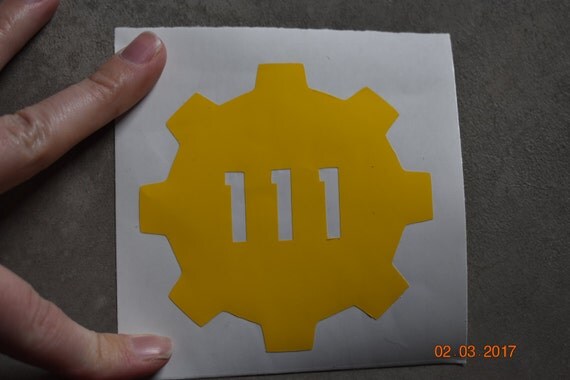 Fallout Vault Door fallout vault 111 emblem vault door vinyl bumper stickers. Fallout Vault Door fallout vault 111 emblem vault door vinyl bumper stickers.