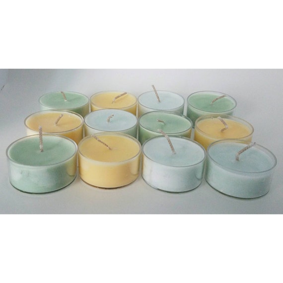 Set Of 6 Scented Soy Tealight Candles All Natural Soy Wax 