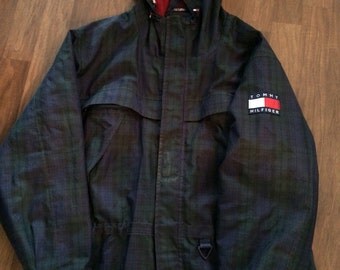 Vintage Tommy Hilfiger plaid anorak jacket