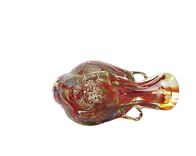 Vintage Murano Glass Bird Paperweight Glass - Italian Art Glass Bird - Vintage Art Glass Paperweight, ART GLASS Sculpture