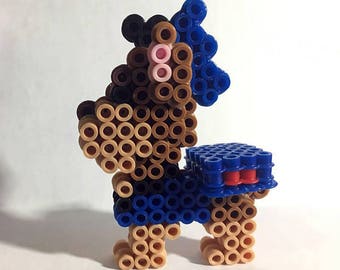Chase Paw Patrol, Perler Beads, Perler Bead Art, Paw Patrol, Chase Decoration, 3D Chase from Paw Patrol, Paw Patrol Perler Beads, Hama Beads