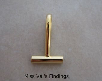 4 gold plated horizontal brooch converter