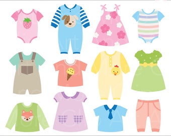Clothes clipart Etsy