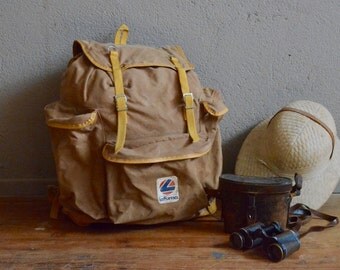 Sac à dos en toile et cuir de Russie Le Pliage Original M - LONGCHAMP