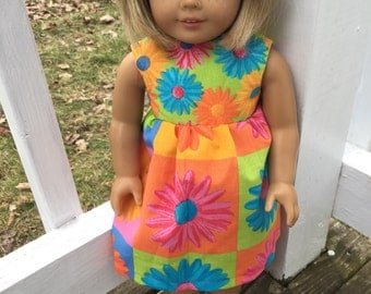 Flower sundress for an American Girl Doll
