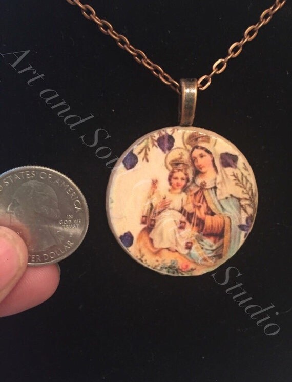 Items similar to Our Lady of Mount Carmel Double Sided Carmelite