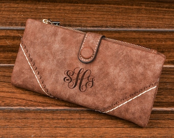 Personalized Womens Wallet,Wallet,Engraved Woman Wallet,Custom Womens Wallet,Womans Gifts,monogram clutch,Gifts for her,Womens Gifts,Wallets
