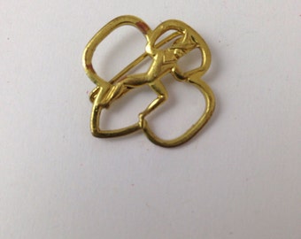 Vintage girl scout brownie pin