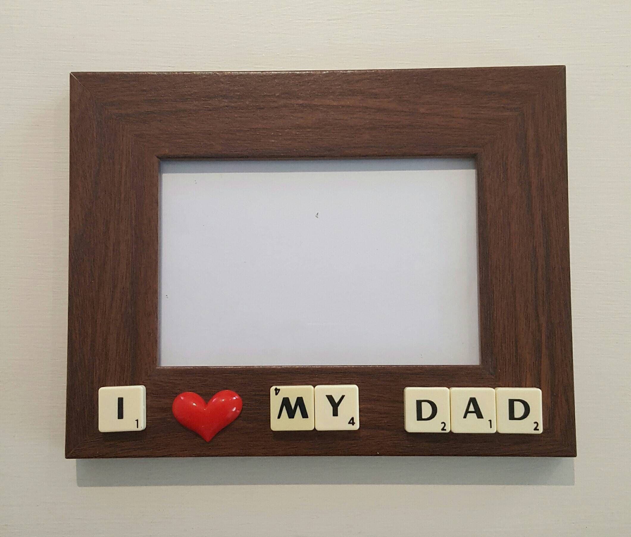 Father frame I love my dad Fathers day gift keepsake frame
