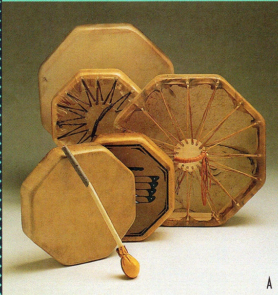 1516 Hand Made Native American Drums with