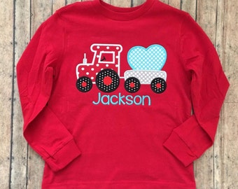 Train with Heart Applique Shirt