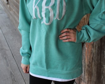 Monogrammed Comfort Colors Sweatshirt