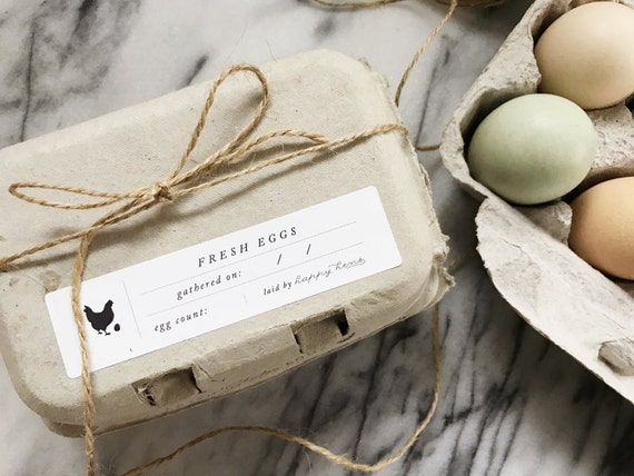 egg carton labels printed fresh eggs label chicken