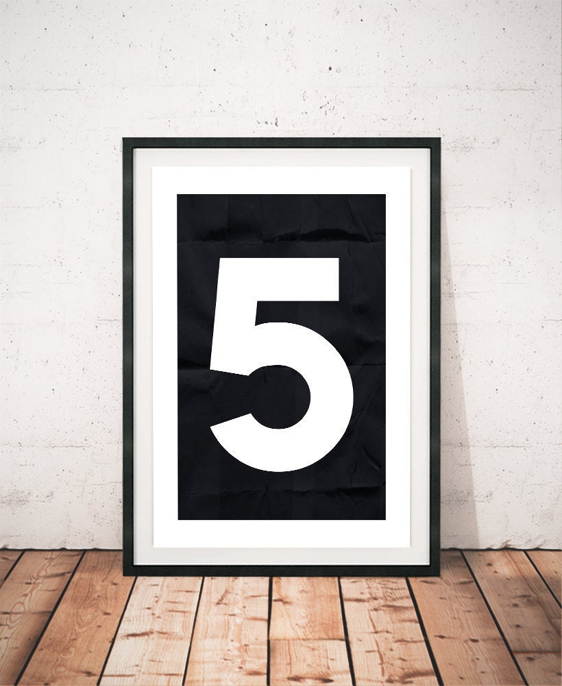 numbers print black and white print numbers poster modern