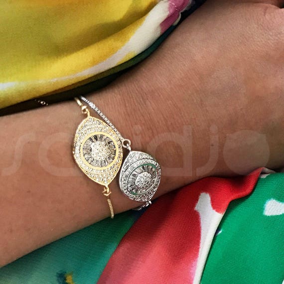Evil Eye Gold Bracelet, Hamsa Bracelet, Evil Eye Jewelry, Interesting Gift, Unusual Gifts, Talisman Pendants, Bridesmaid Gifts, Dainty Charm