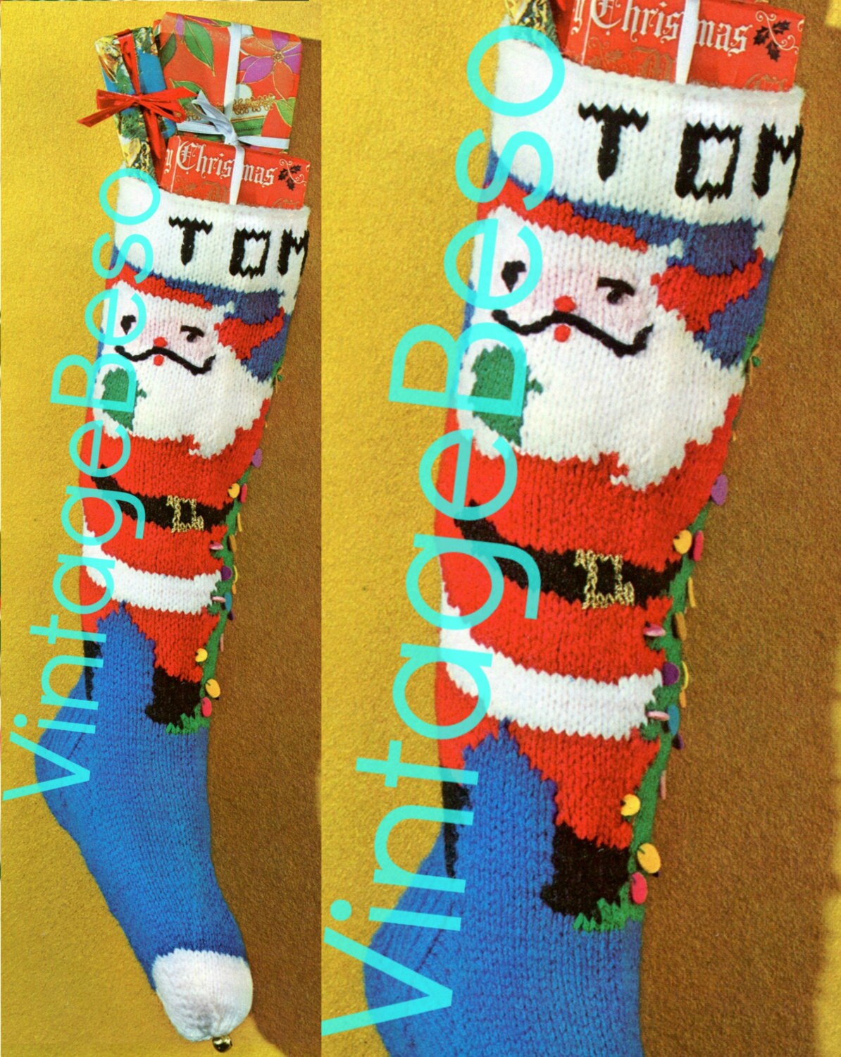 PDF Pattern 1950s Vintage Knit Pattern Tom STOCKING