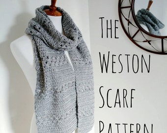 The Weston Scarf Pattern // Crochet Scarf Pattern