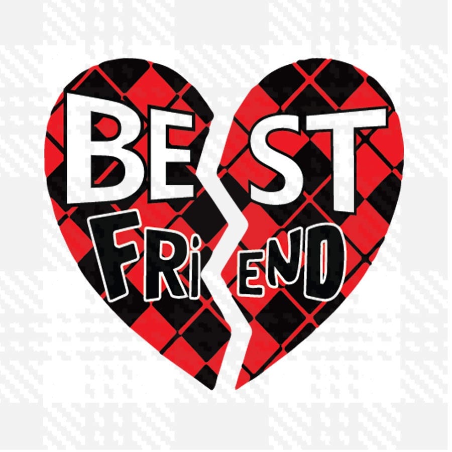 Best Friend svg Studio3 Eps Dxf and Png BFF SVG Cut by ...