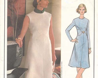 Vogue Paris Original Pierre Balmain A Line Dress Pattern No. 2621 Size 16 Bust 38