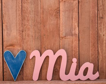 Mia name art | Etsy