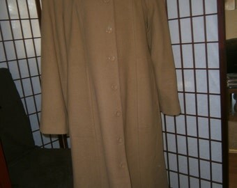 Women's Long Coat-Camel Color