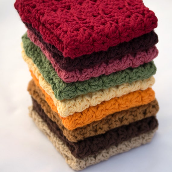 housewarming crochet gifts Towels, Housewarming Fall Colors, or , Crochet Dishcloths or Shower