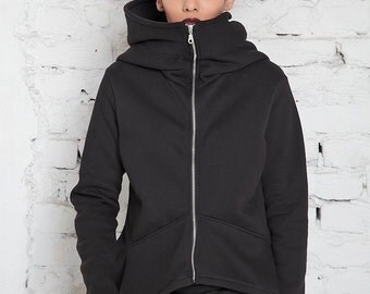 Workout Hoodie/ Hooded Sweatshirt Jacket/ Hoodie Sweater/ Big Hood Hoodie/ Zip Up Hoodie/ Oversized Sweatshirt/ Gym Hoodie/ Fashion Hoodie