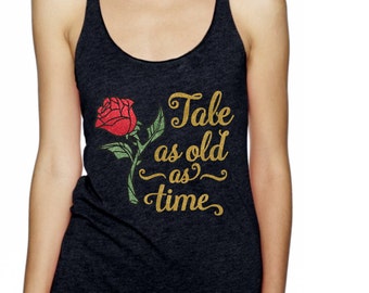 Disney Glitter Shirt - Beauty and the Beast Shirt