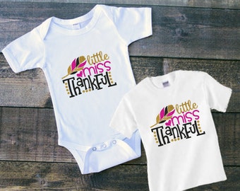 little miss thankful shirt