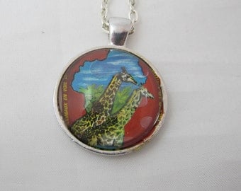 Giraffes Pendant Necklace