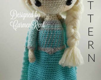 Elsa - Amigurumi Doll Crochet Pattern PDF