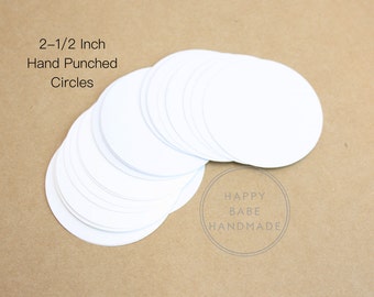 2.5 Inch Round Tag, White Paper Tags, Gift Tag, Die Cut Circles, Round Tags, Blank Tag, Price Tag, Bulk Tags, Paper Tags, Large Tags