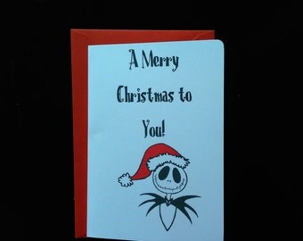 Disney Christmas Card - Jack Skellington,Nightmare before Christmas