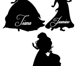 Download Tiana silhouette - Etsy