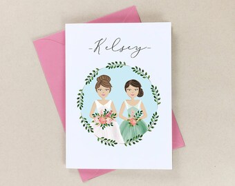 Matron of Honor Proposal Card, Personalized Matron of Honor Card, Custom Matron of Honor Card, Will you be my Matron of Honor, Calligraphy