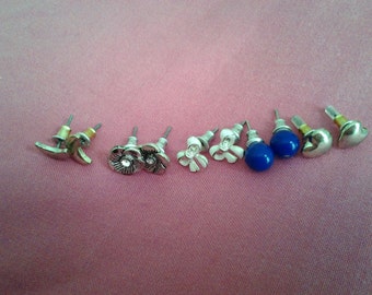 Bundle of Five vintage Stud Earrings