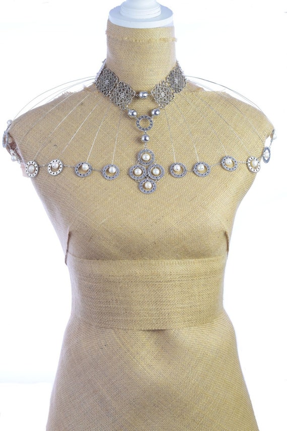 Allira Steampunk Metal Jewellery Necklace by Attraxionz steampunk buy now online