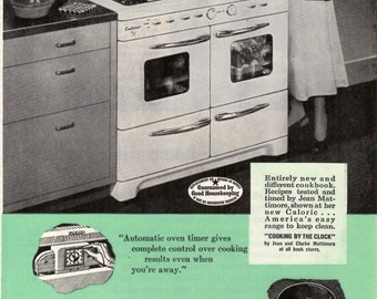 1948 Ultramatic Caloric Gas Range Collectable Original Ad 1708