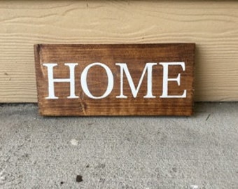 Home Sign | Custom Wood Sign | Home Sweet Home | Rustic Decor | Farmhouse | Housewarming | Hand Painted